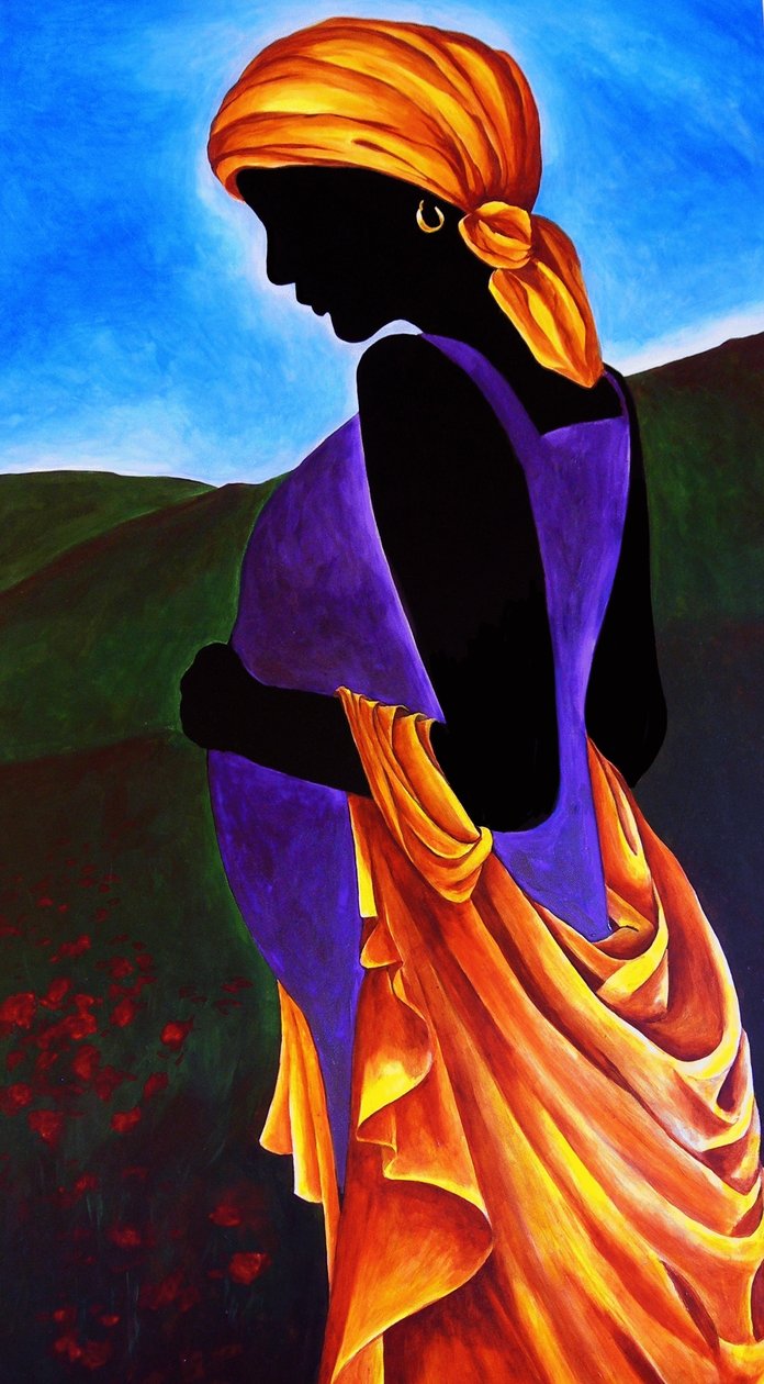 The Waiting, 2008 (akryl på masonit) av Patricia Brintle