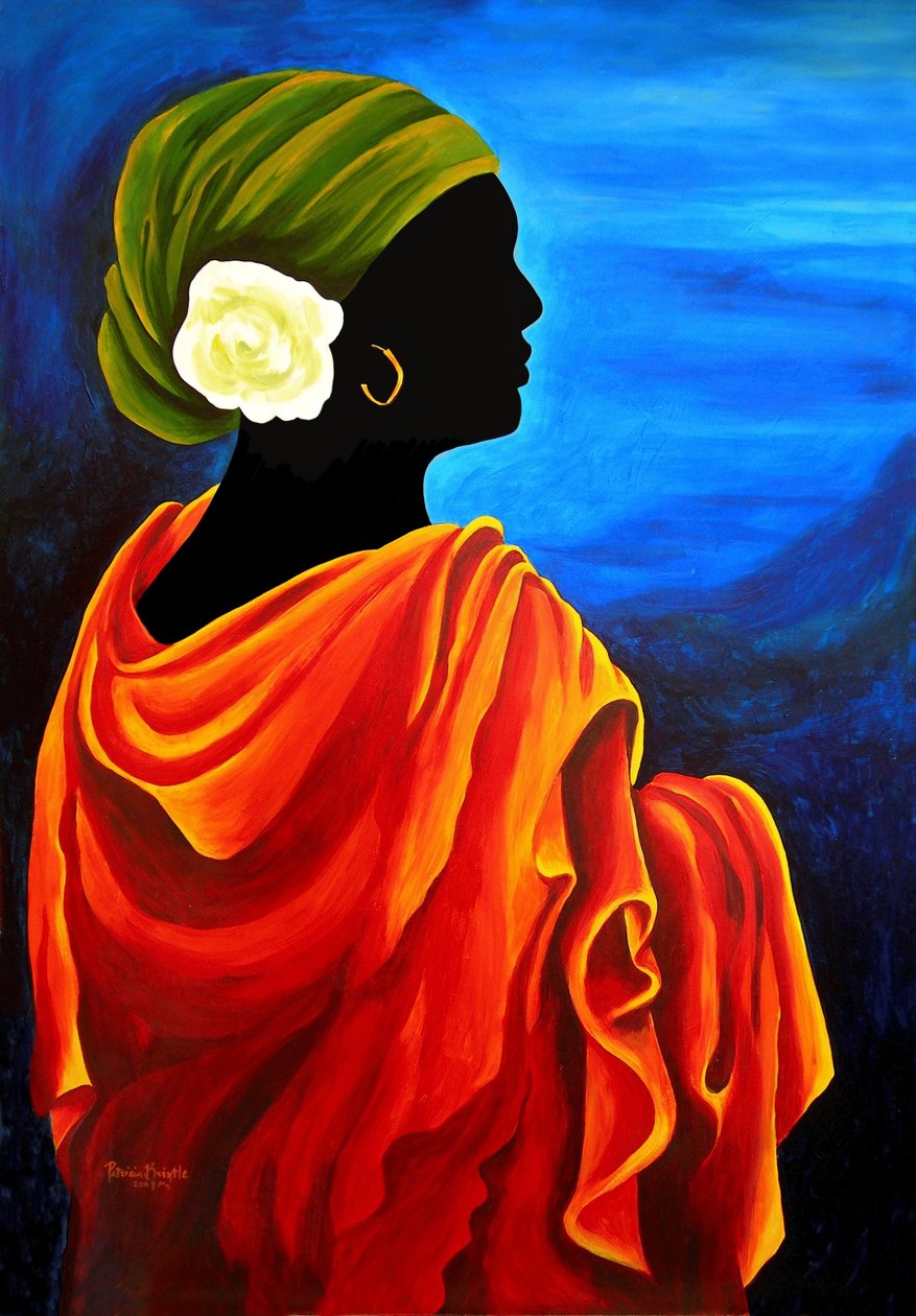 Camelia, 2008 (akryl på masonit) av Patricia Brintle