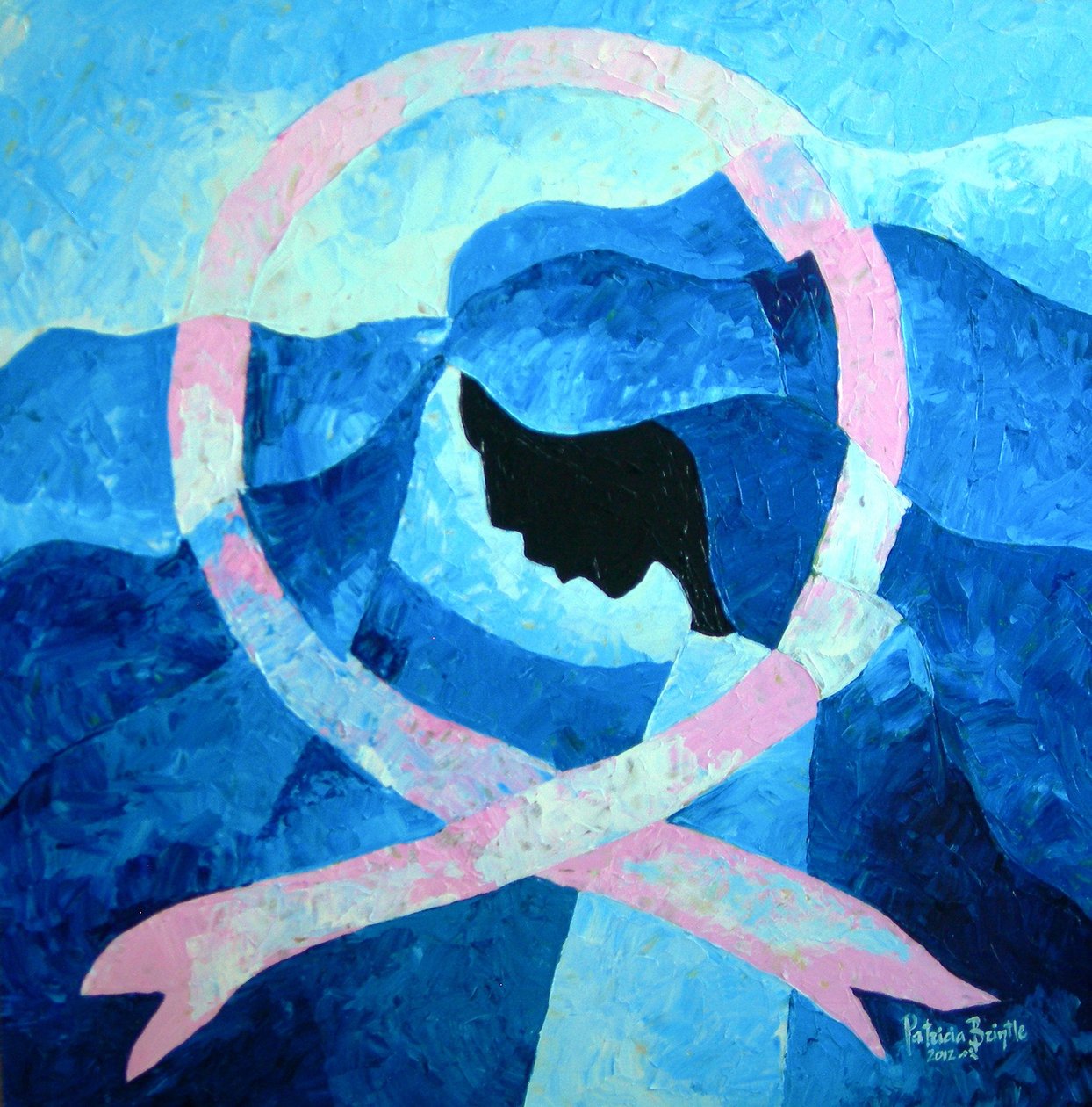 Hope is here, 2012 (akryl på masonit) av Patricia Brintle