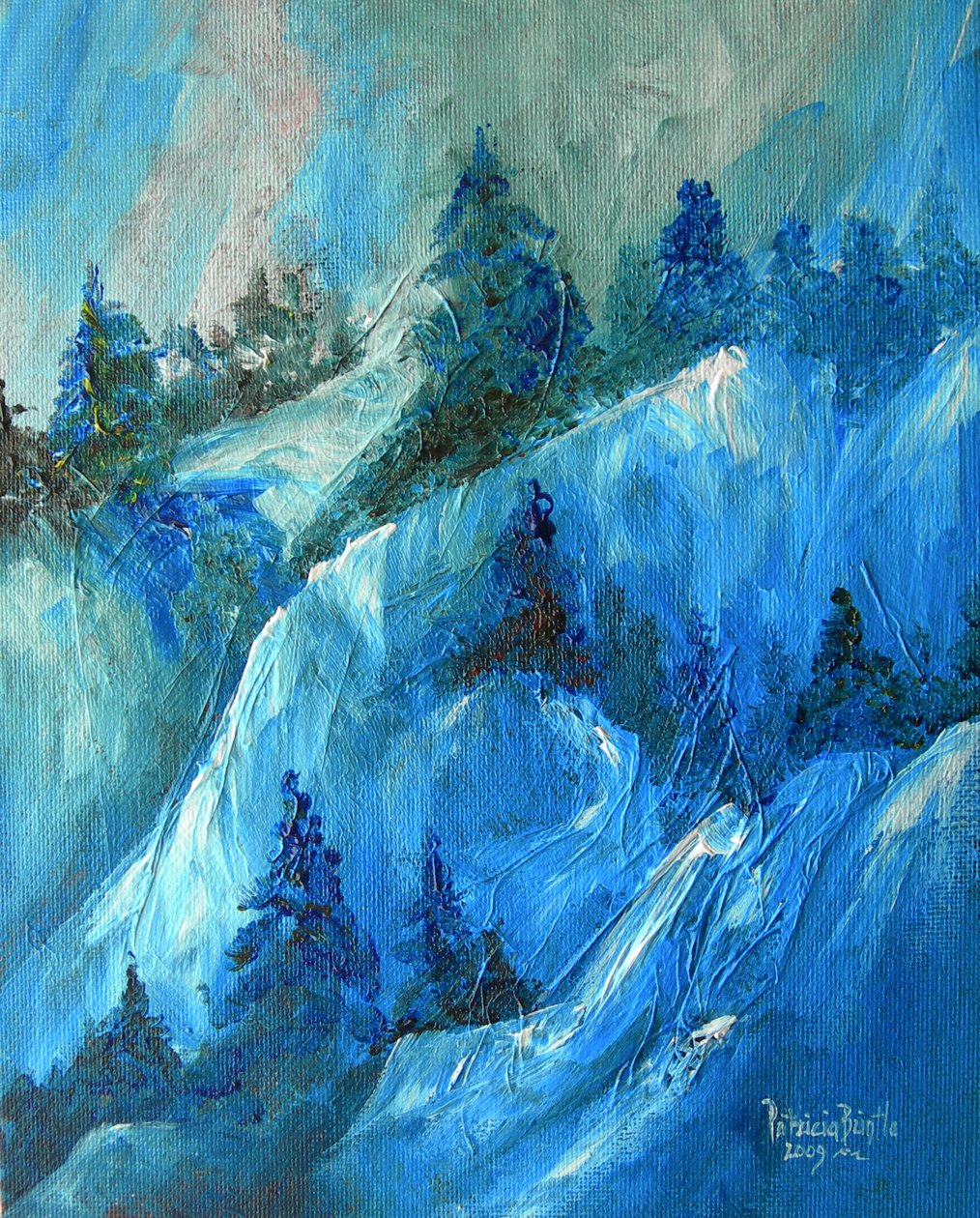 Peak endurance, 2009 (akryl på artistboard) av Patricia Brintle