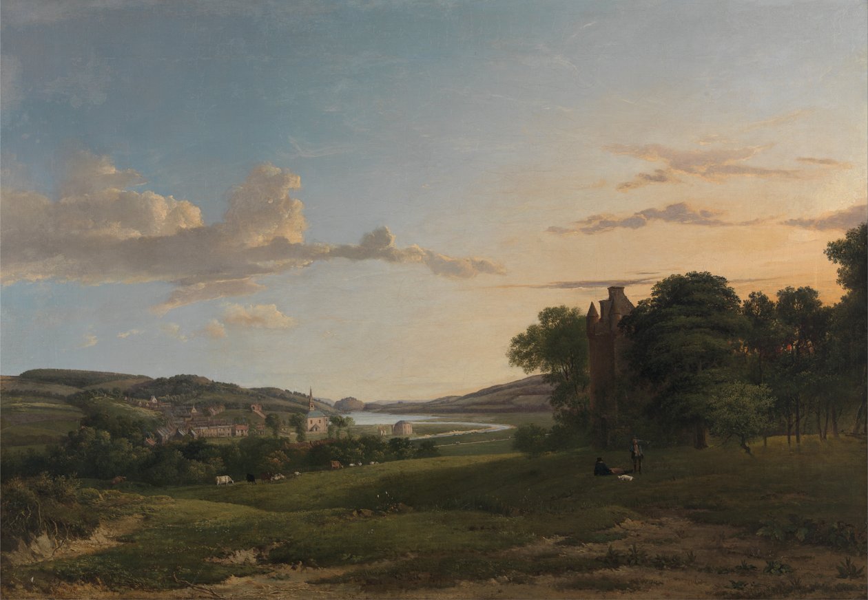 Vy över Cessford och byn Caverton, Roxboroughshire på avstånd av Patrick Nasmyth