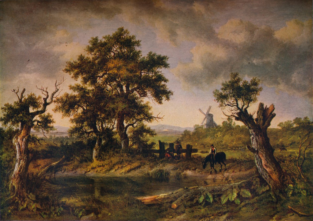 A View In Surrey, c1797-1831, 1919 av Patrick Nasmyth