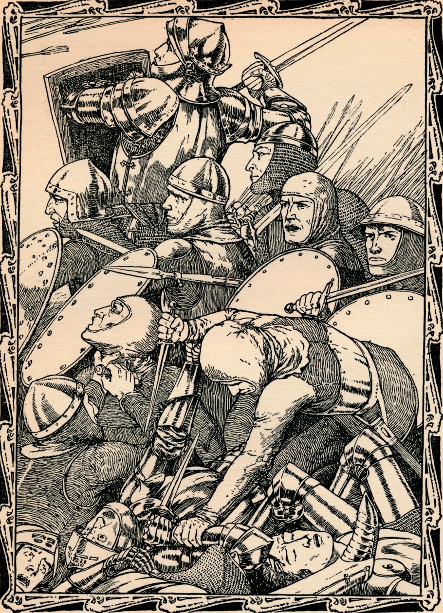 I slaget vid Agincourt, 1902 av Patten Wilson