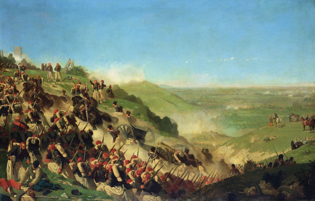 Slaget vid Solferino, 24 juni 1859 av Paul Alexandre Protais