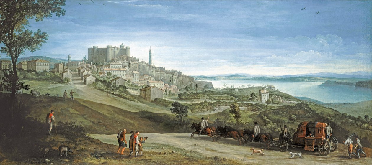 View of Bracciano  av Paul Bril