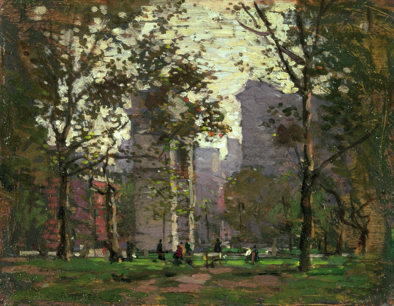 Washington Square, New York av Paul Cornoyer