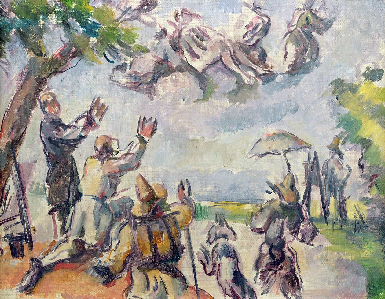 Apoteos av Delacroix av Paul Cézanne