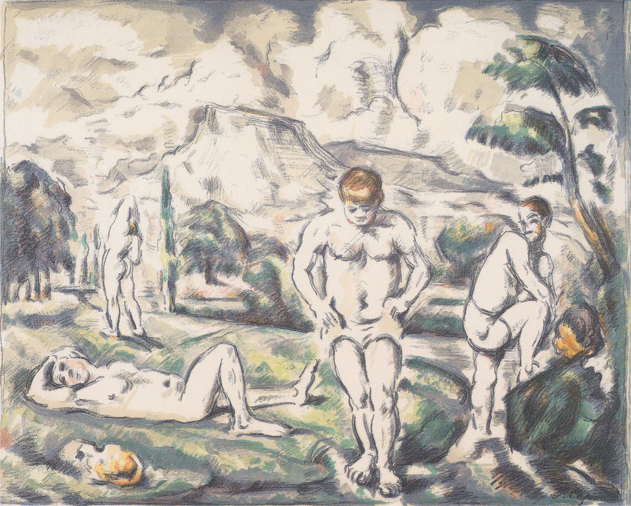 Badning av Paul Cézanne
