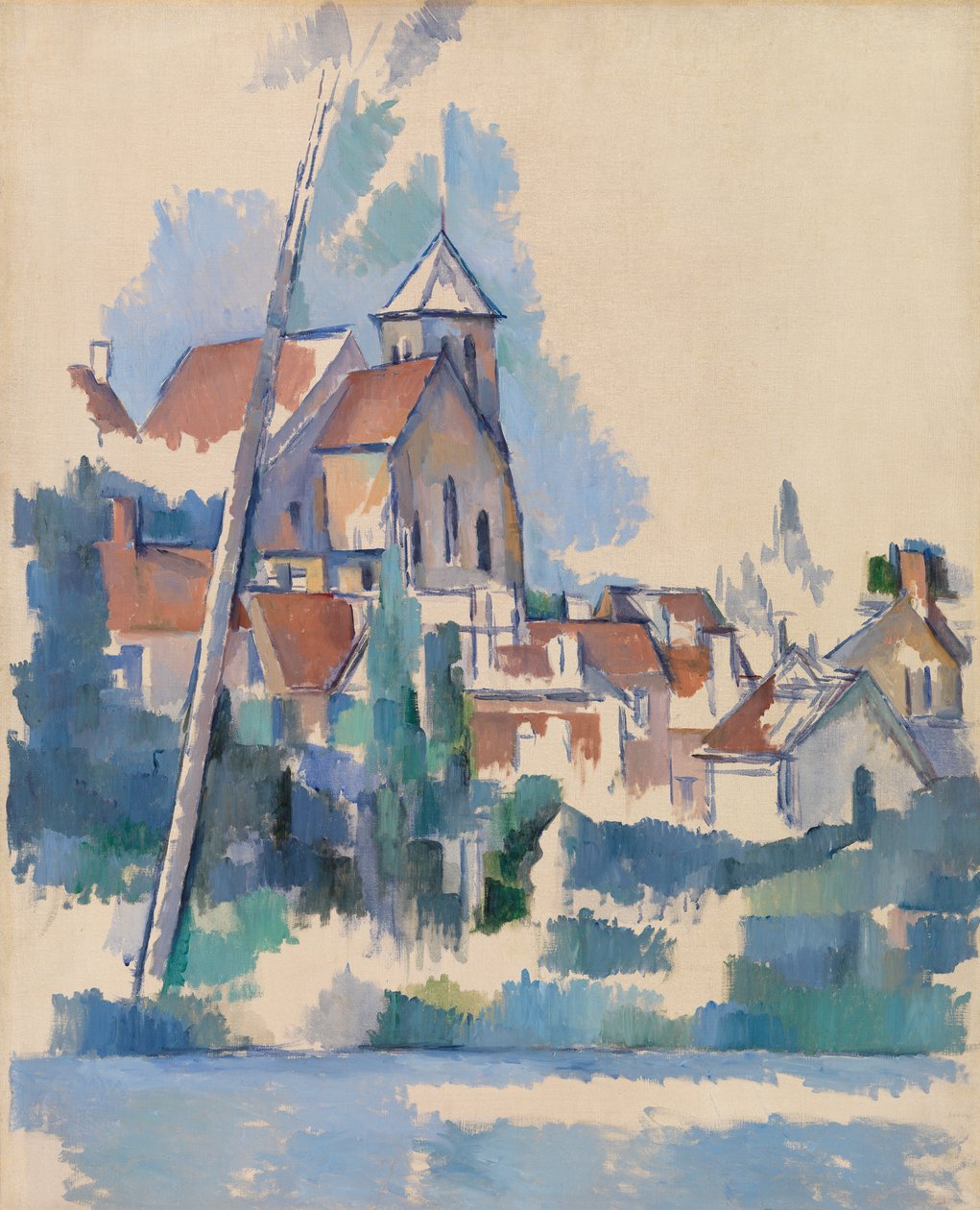 Kyrkan i Montigny-sur-Loing, 1898 av Paul Cézanne