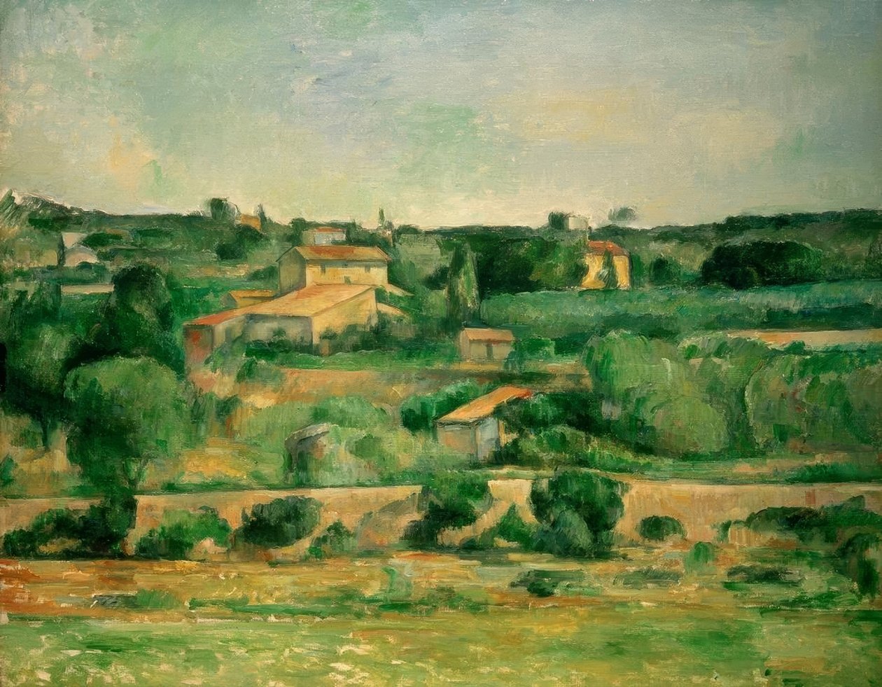 På slätten i Bellevue av Paul Cézanne