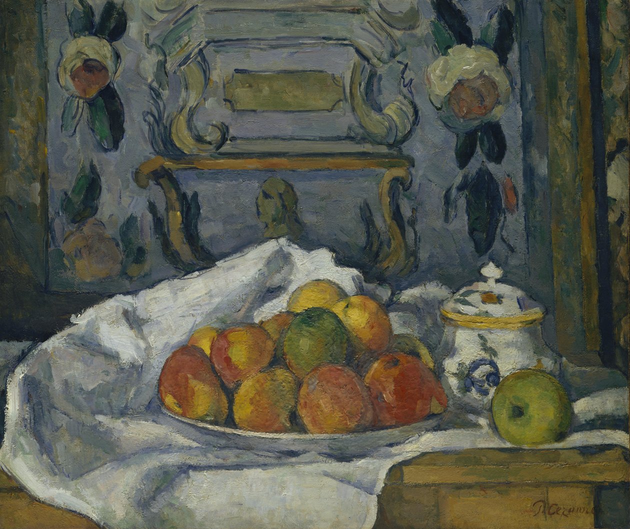 Skål med äpplen av Paul Cézanne