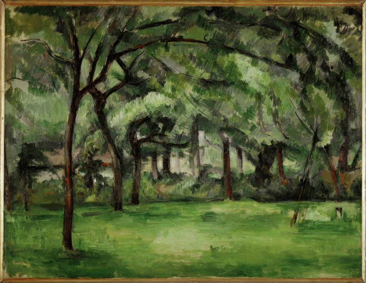 Normandie gård, sommar (Hattenville) av Paul Cézanne