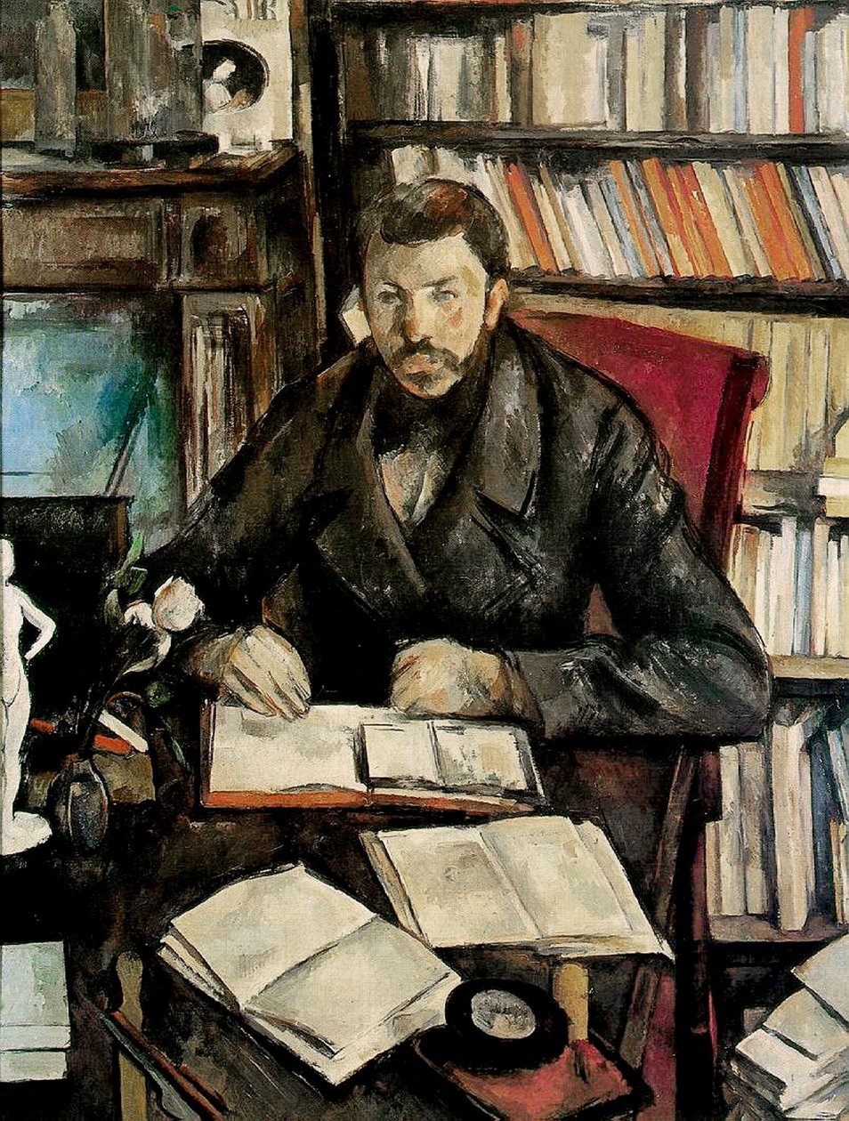 Gustave Geffroy, 1895 av Paul Cézanne