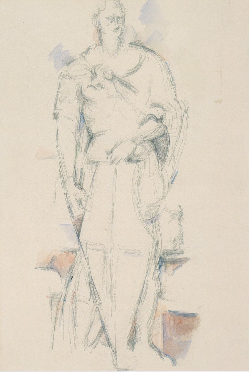 St George efter Donatello av Paul Cézanne