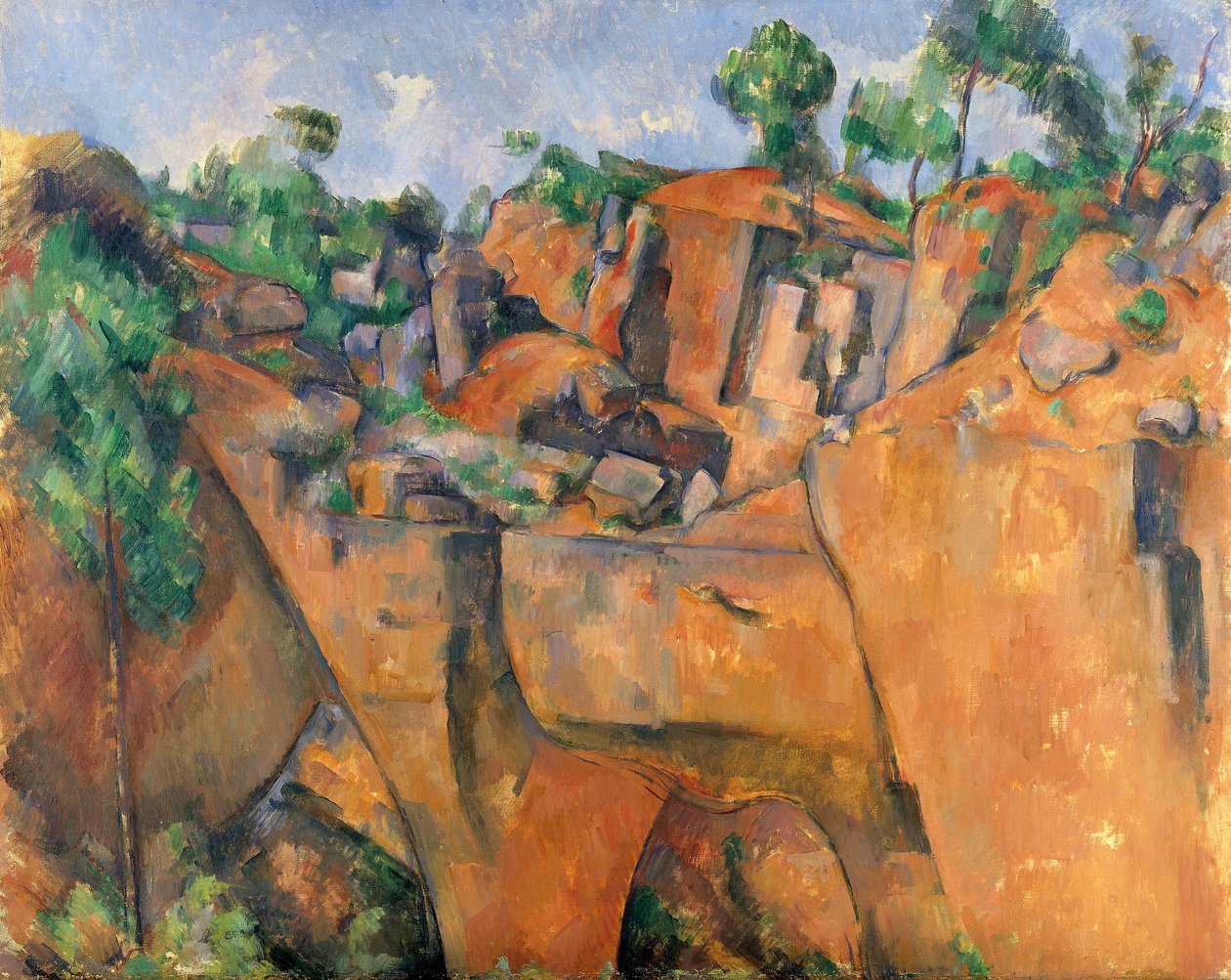 Stenbrottet Bibémus av Paul Cézanne