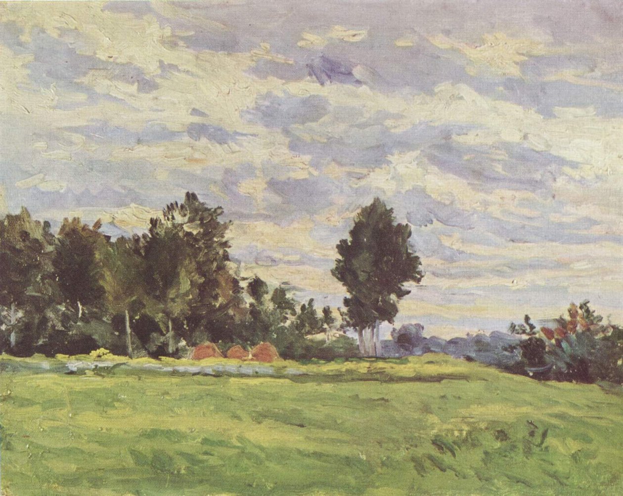 Landskap i Ile de France av Paul Cézanne