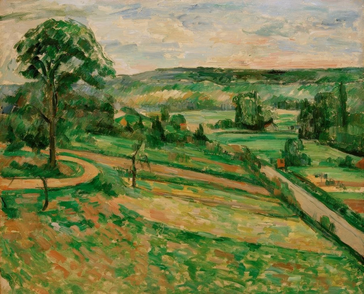 Trädet vid svängen av Paul Cézanne