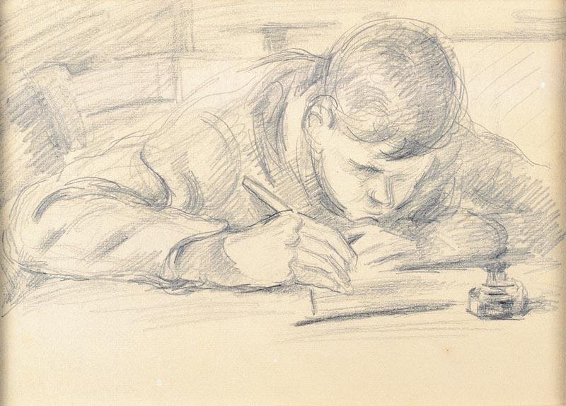 Le fils de lartiste av Paul Cézanne