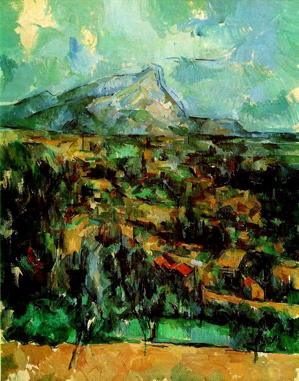 Mont Sainte Victoire, omkring 1902 av Paul Cézanne