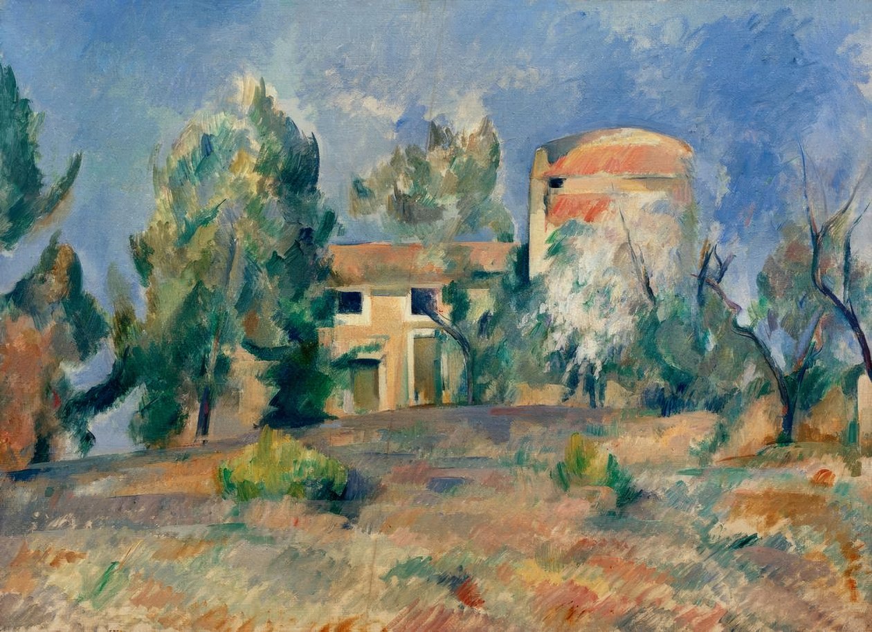 Bellevue duvslag av Paul Cézanne