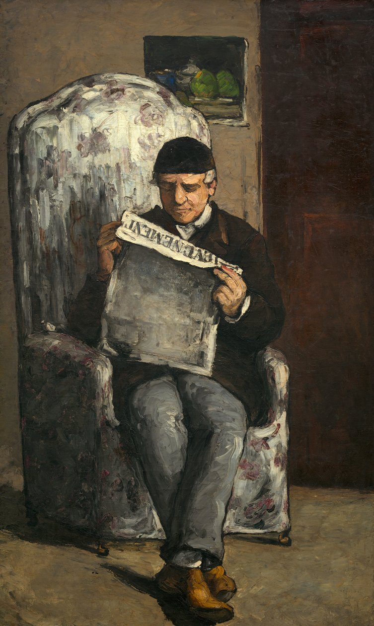 Porträt des Louis-Auguste Cézanne av Paul Cézanne