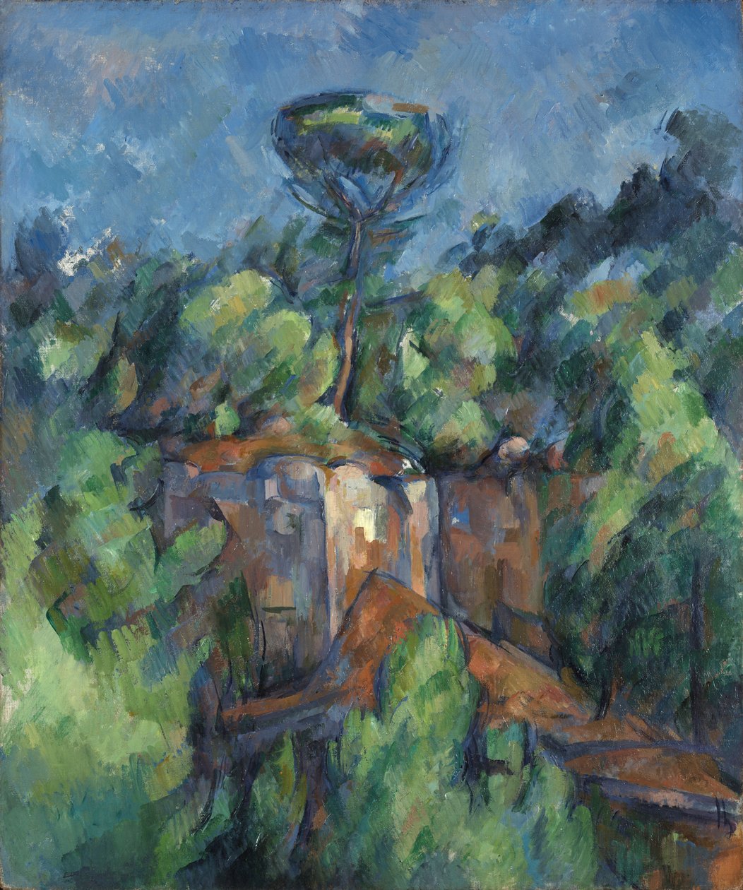 Quarry at Bibémus av Paul Cézanne