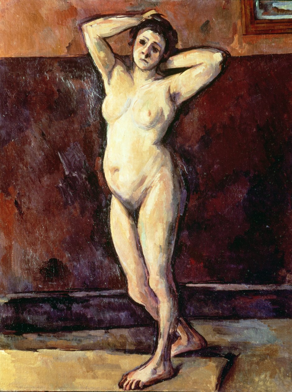 Stående naken kvinna av Paul Cézanne
