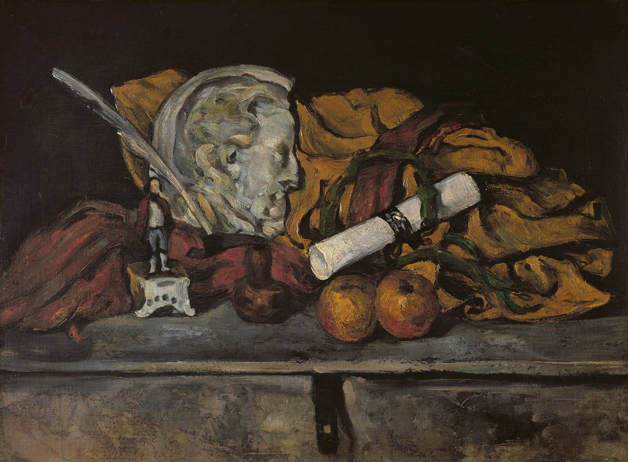 Stilleben av konstnärens tillbehör, 1872 av Paul Cézanne