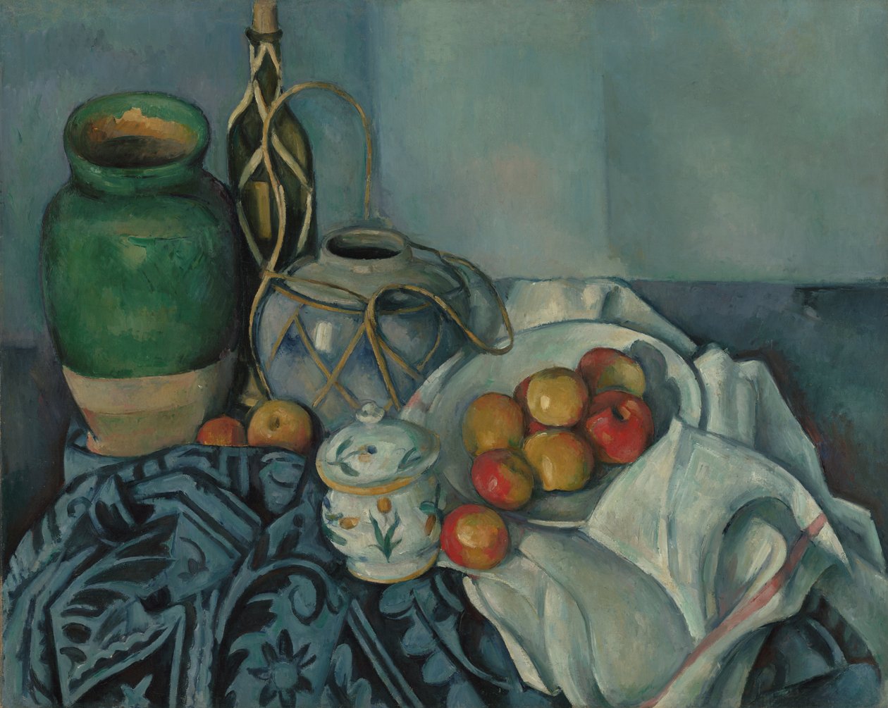 Stilleben med äpplen av Paul Cézanne