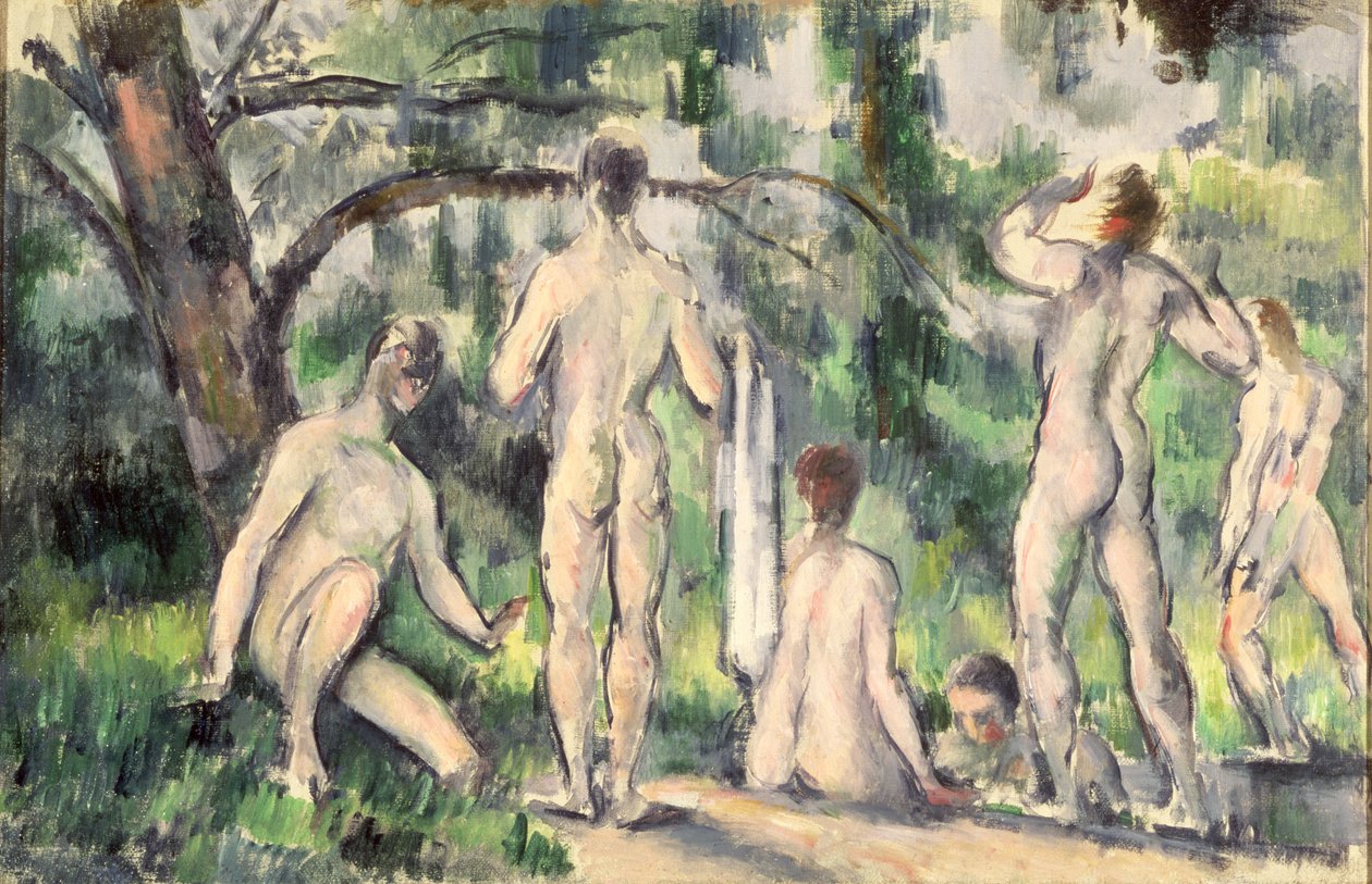 Study of bathers, c.1895-98 av Paul Cézanne