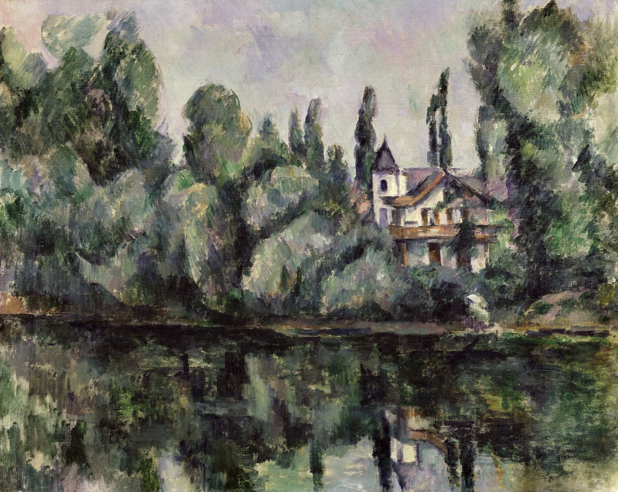The Banks of the Marne, 1888 av Paul Cézanne