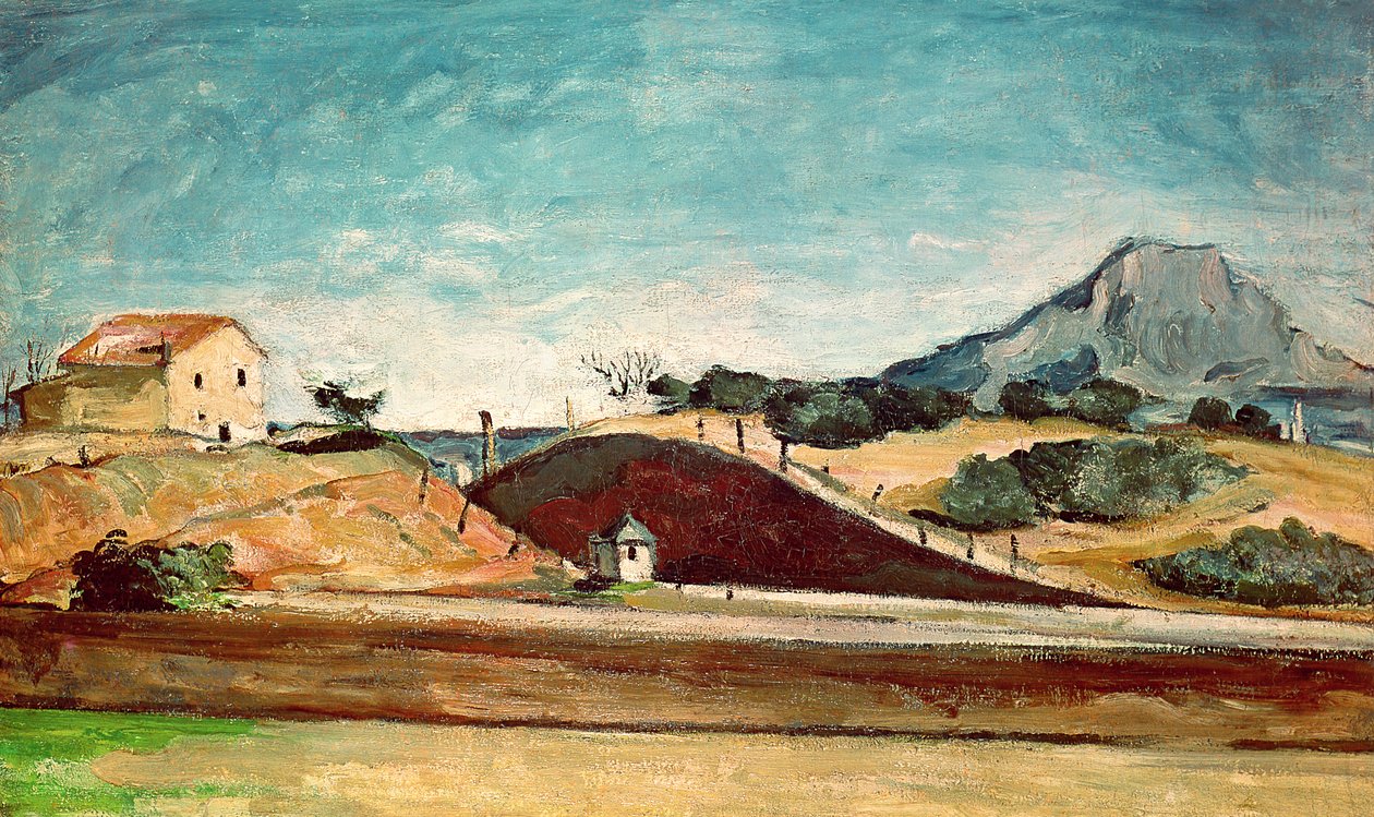 Järnvägsskärningen, ca 1870 av Paul Cézanne