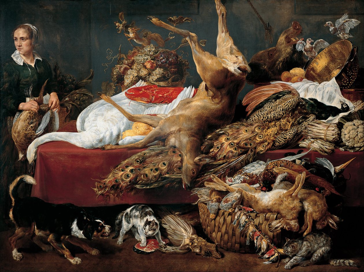 Still Life with Servant av Paul De Vos