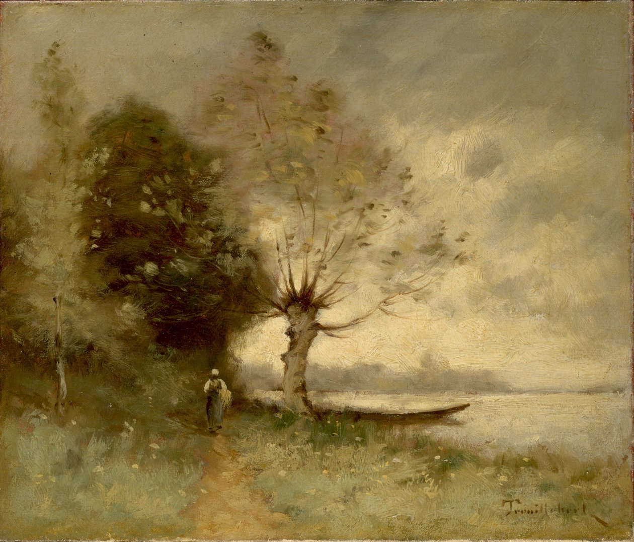 Bank of the Loire nära Chouze av Paul Desire Trouillebert