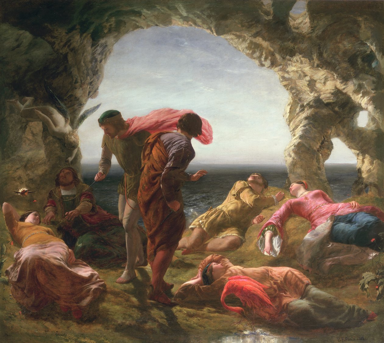 Scen från Stormen, 1856 av Paul Falconer Poole