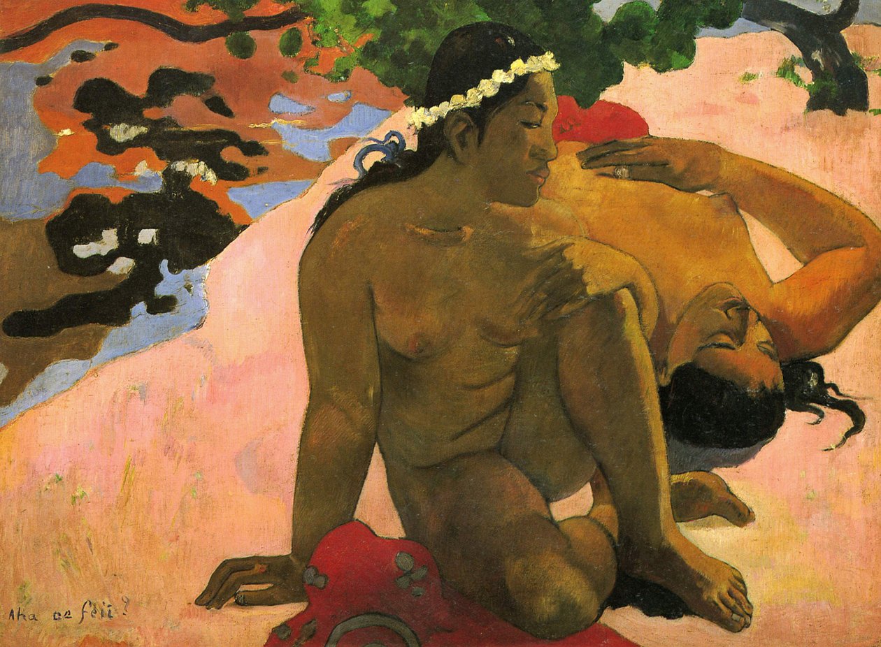 Aha oe Feii (Är du svartsjuk), 1892 av Paul Gauguin