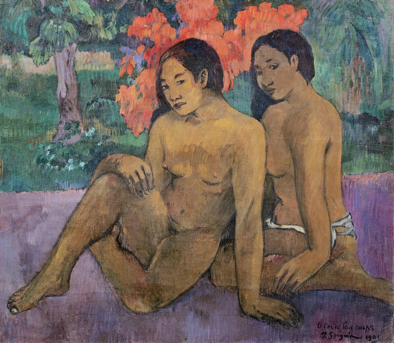Och guldet i deras kroppar, 1901 av Paul Gauguin