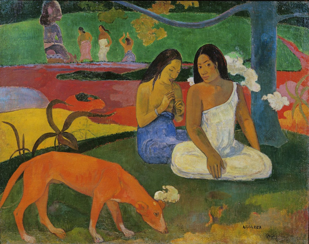 Arearea (den röda hunden), 1892 av Paul Gauguin