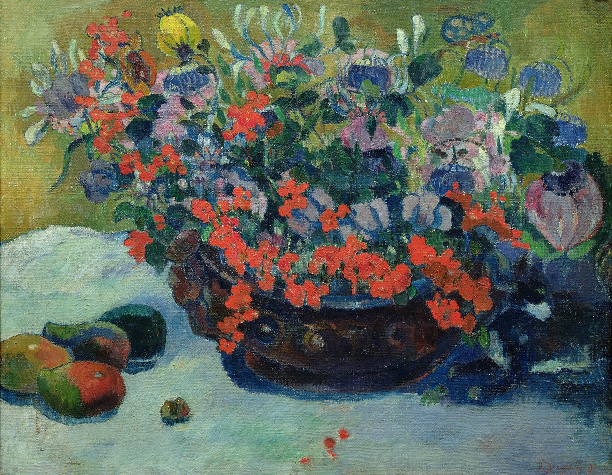 Bukett av blommor, 1897 av Paul Gauguin