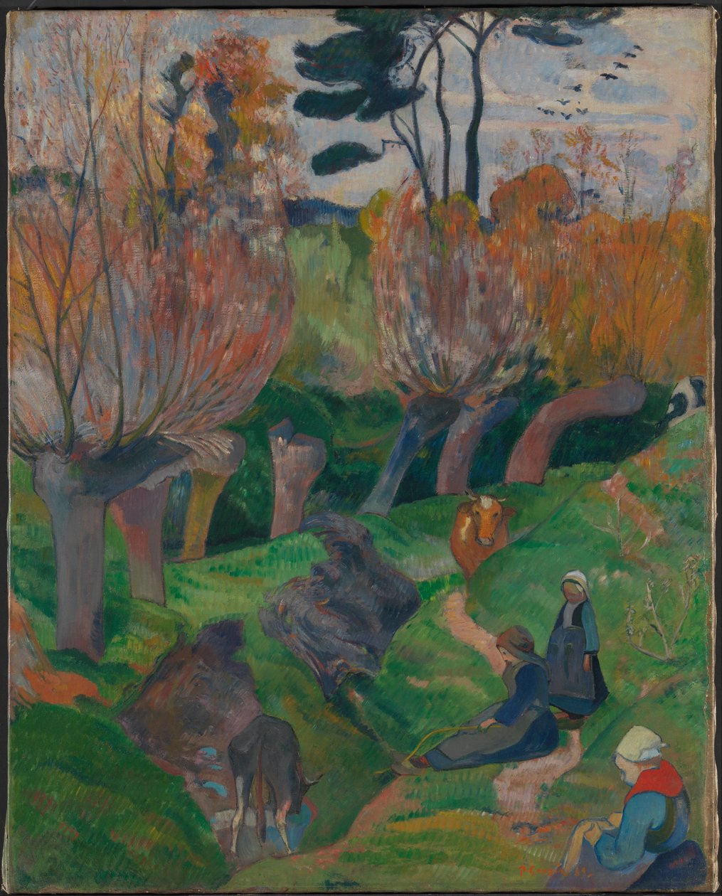 Bretonslandskap, 1889 av Paul Gauguin