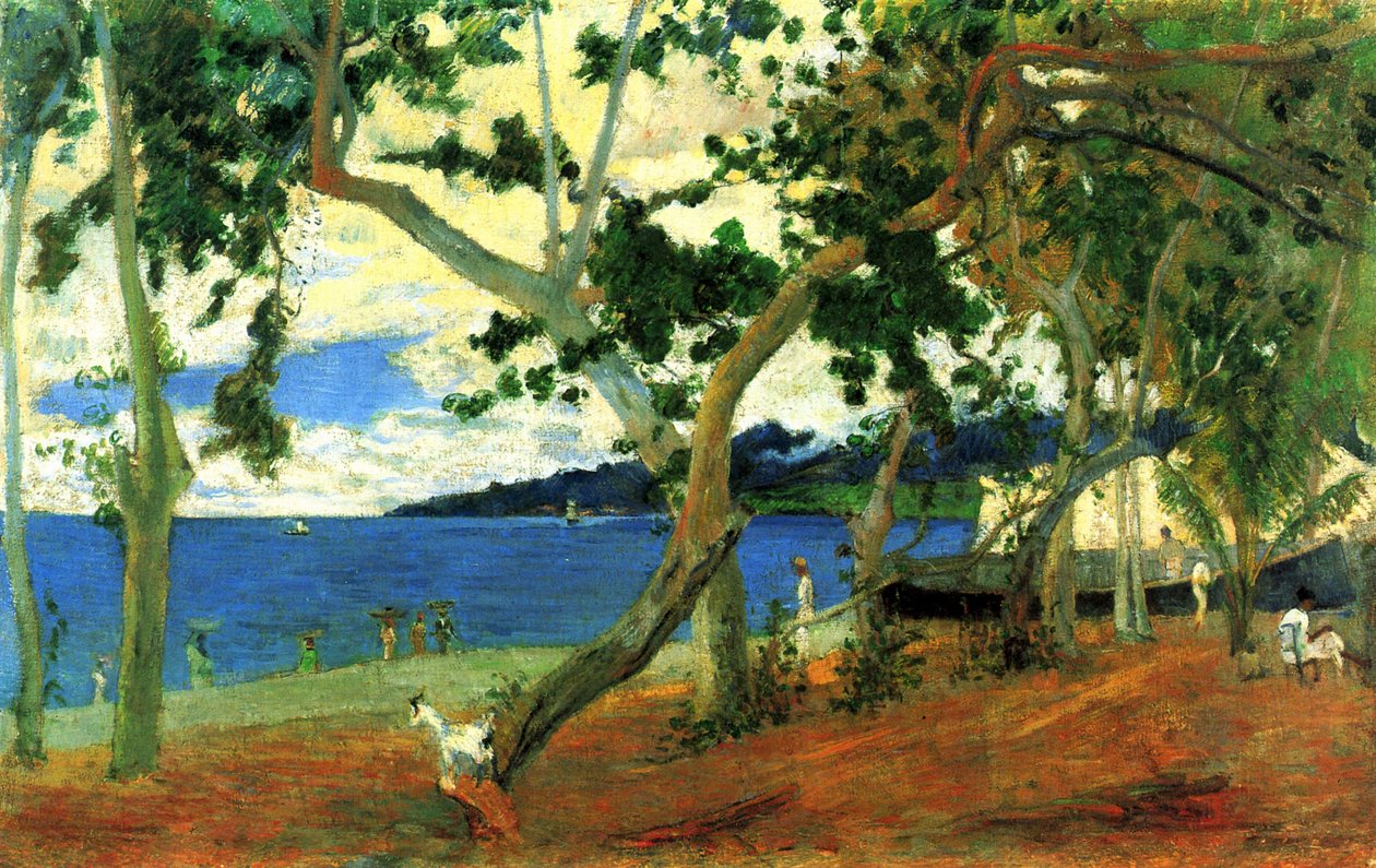 Vid kusten, Martinique av Paul Gauguin