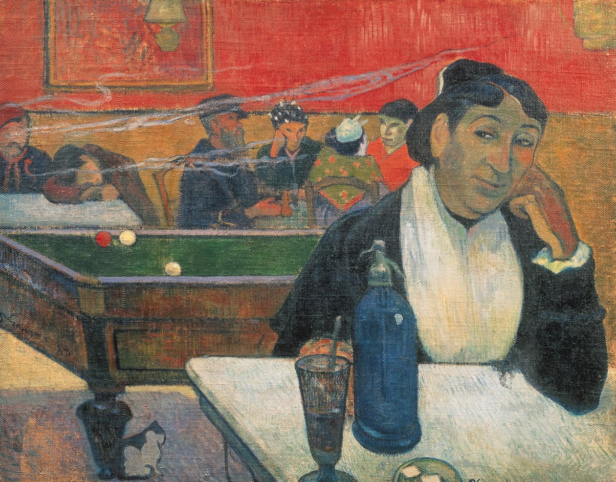 Café i Arles, 1888 av Paul Gauguin