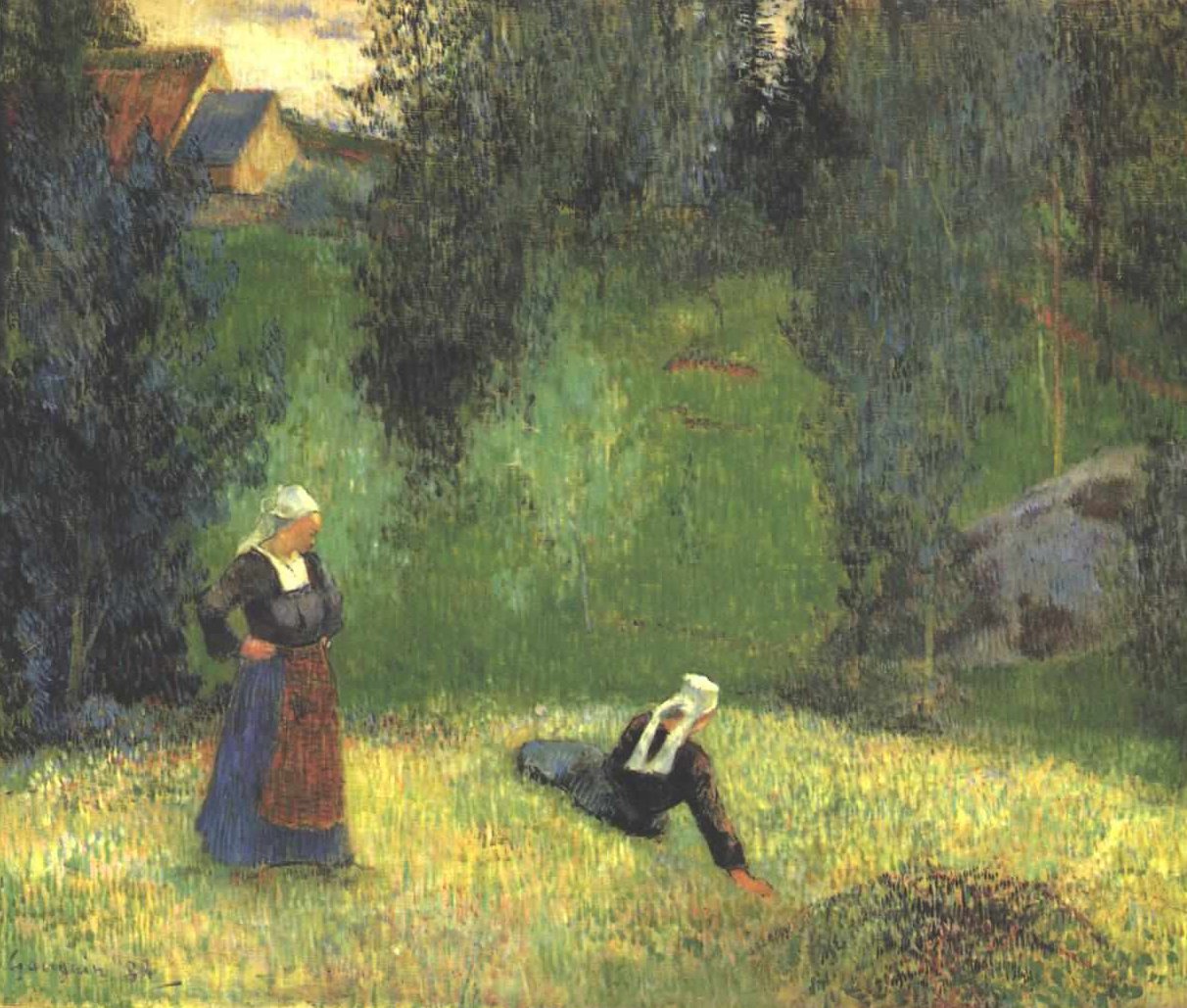 Die ersten Blumen av Paul Gauguin