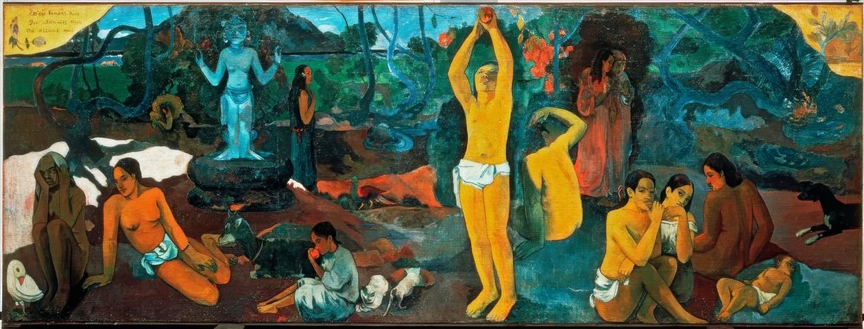 Var kommer vi ifrån? Vad är vi? Vart är vi på väg? av Paul Gauguin