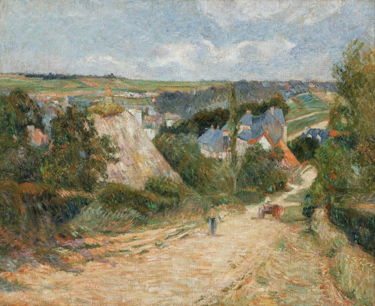 Ingång till byn Osny av Paul Gauguin