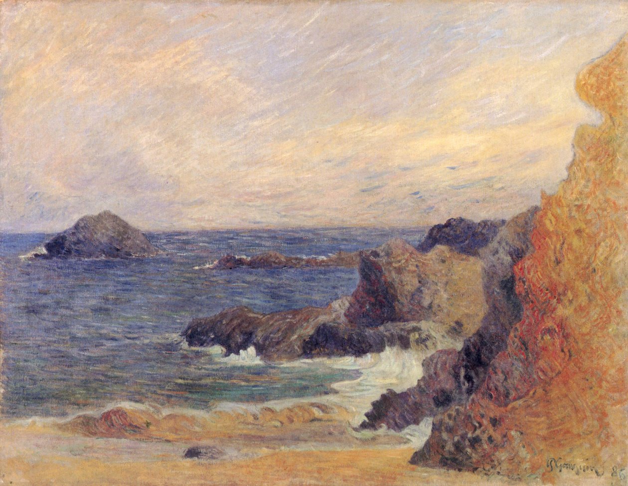 Felsige Meerküste av Paul Gauguin
