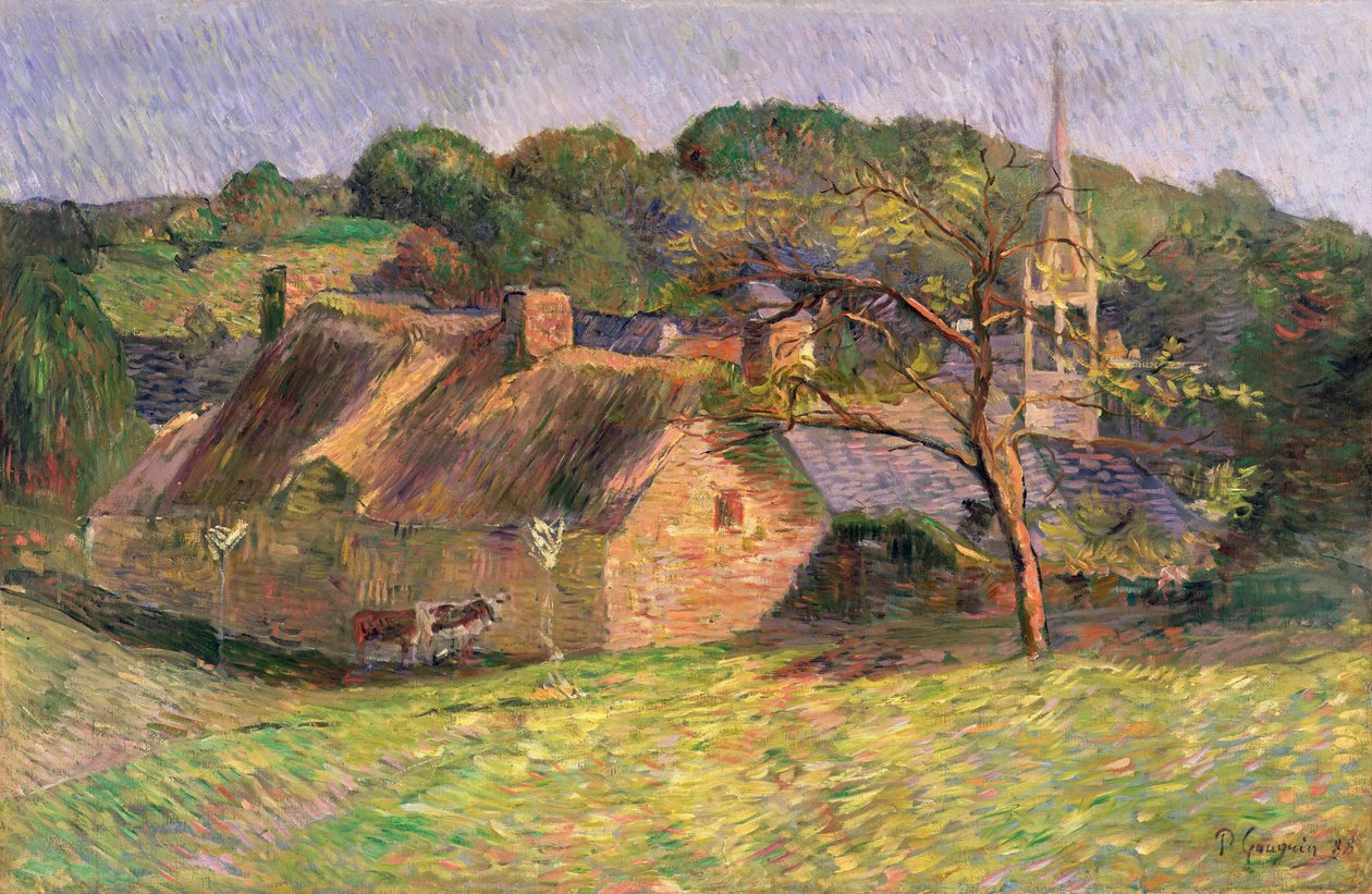 Landskap vid Pont-Aven, 1888 av Paul Gauguin