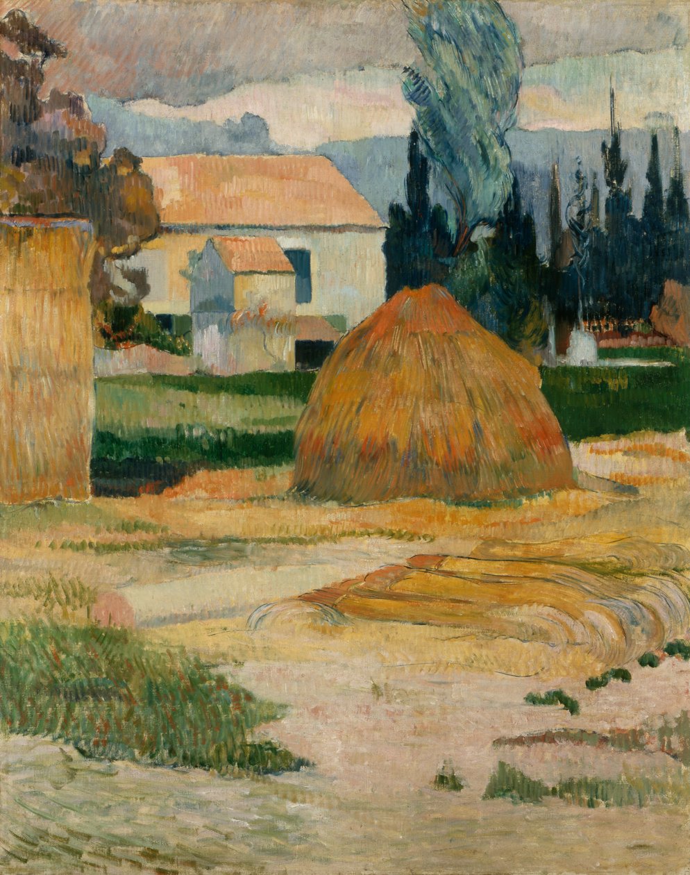 Landskap nära Arles av Paul Gauguin