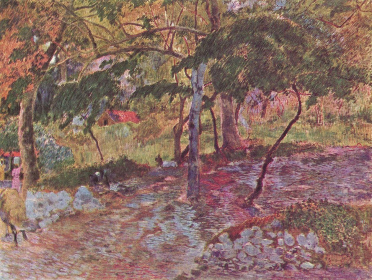 Landschaft auf Martinique av Paul Gauguin