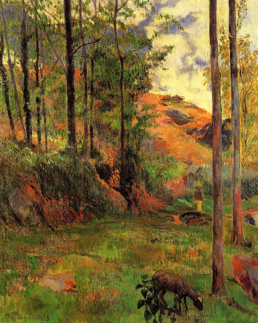 Path down to the Aven av Paul Gauguin